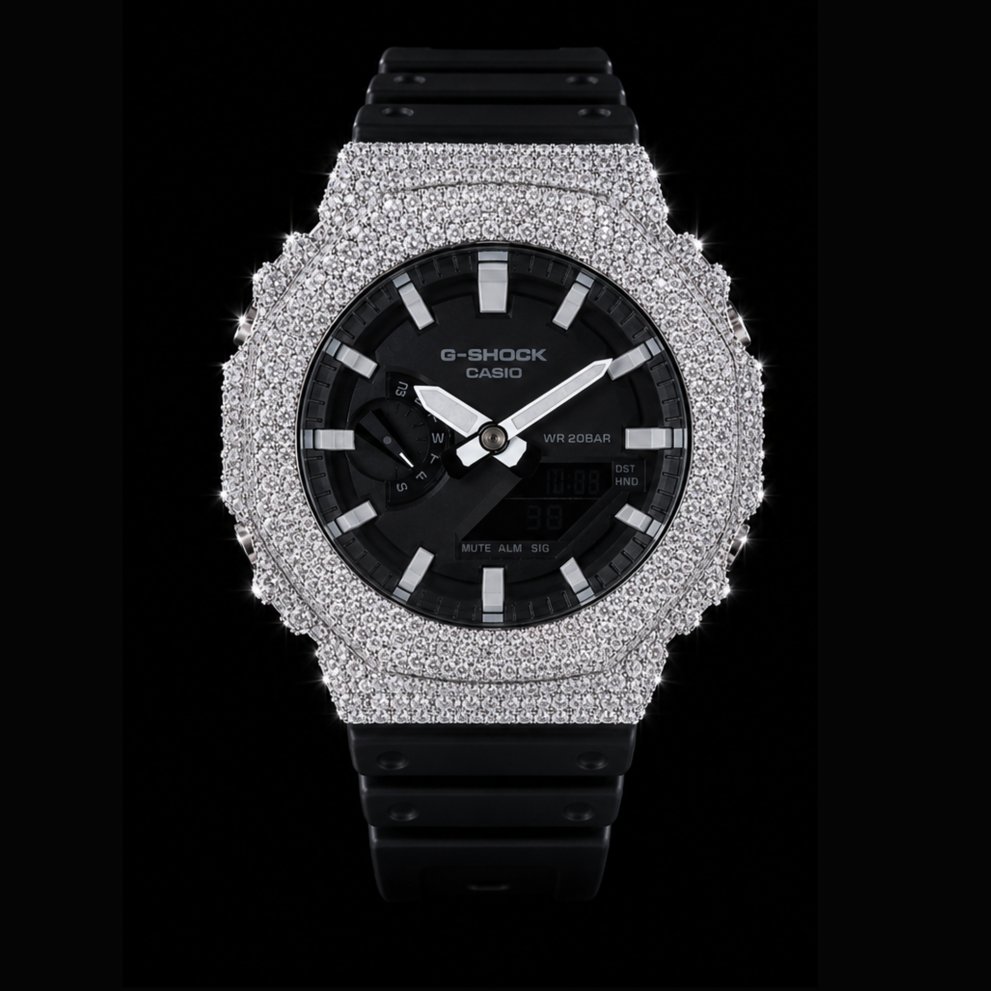black and white bust down GA-2100