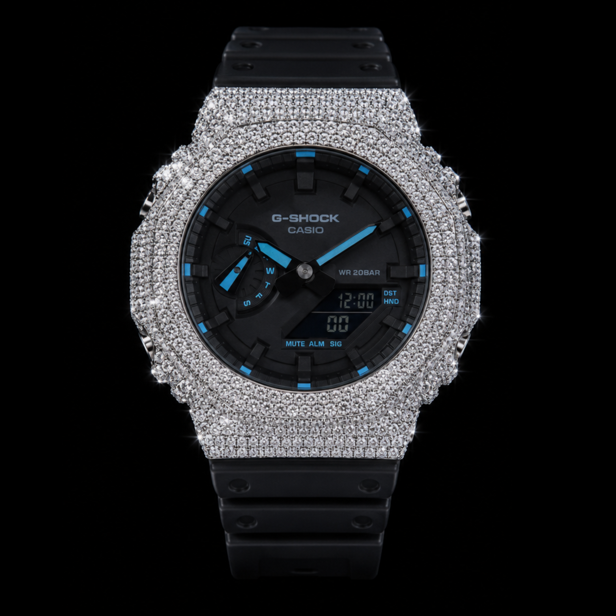 Black and blue bust down GA-2100